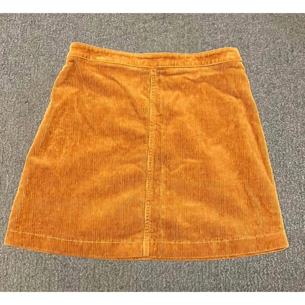 Forever 21 Corduroy Mini Skirt Golden Yellow, Size Medium